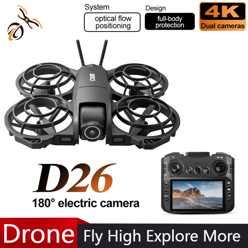 Drone Camera With Gimbal - D26 드론 4K 항공 HD 180