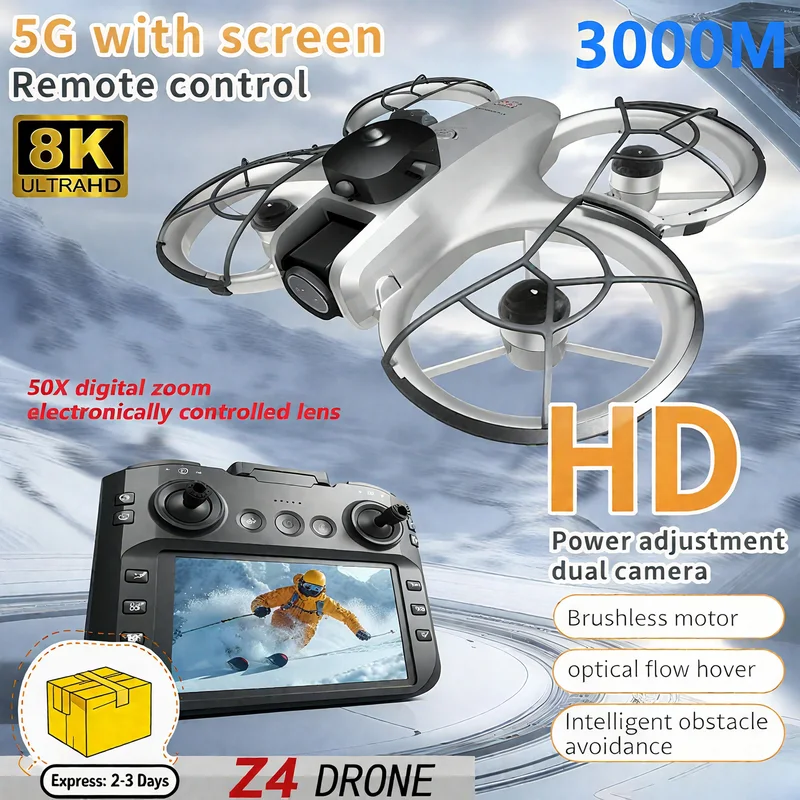 새로운 미니 Z4 드론 4K 프로페셔널 WIFI 5G  - Drone Camera Night Vision 리뷰 및 가격